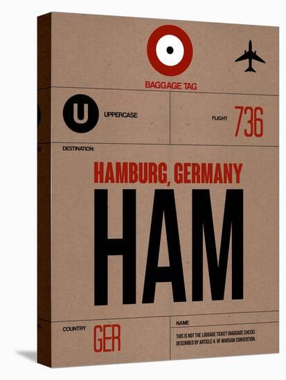 HAM Hamburg Luggage Tag 1-NaxArt-Stretched Canvas