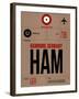 HAM Hamburg Luggage Tag 1-NaxArt-Framed Art Print