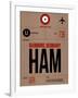 HAM Hamburg Luggage Tag 1-NaxArt-Framed Art Print