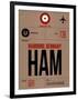 HAM Hamburg Luggage Tag 1-NaxArt-Framed Art Print