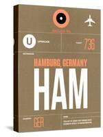 HAM Hamburg Luggage Tag 2-NaxArt-Stretched Canvas