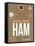 HAM Hamburg Luggage Tag 2-NaxArt-Framed Stretched Canvas