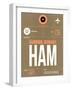 HAM Hamburg Luggage Tag 2-NaxArt-Framed Art Print