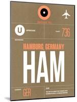 HAM Hamburg Luggage Tag 2-NaxArt-Mounted Art Print