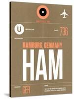 HAM Hamburg Luggage Tag 2-NaxArt-Stretched Canvas