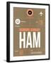 HAM Hamburg Luggage Tag 2-NaxArt-Framed Art Print