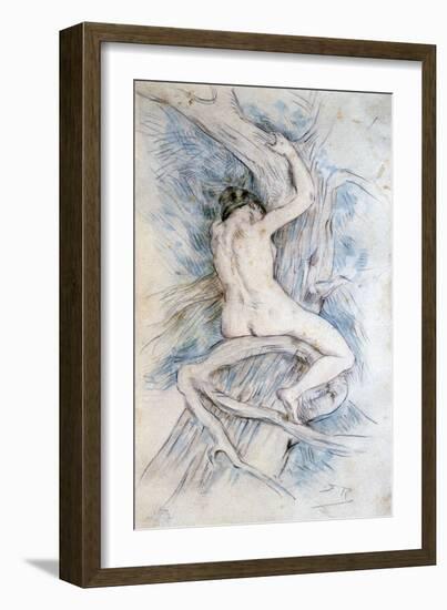 Hamadryade, C1850-1898-Felicien Joseph Victor Rops-Framed Giclee Print