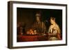 Haman and Ahasuerus at the Feast of Esther-Aert de Gelder-Framed Giclee Print