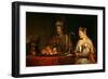 Haman and Ahasuerus at the Feast of Esther-Aert de Gelder-Framed Giclee Print