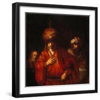 Haman erahnt sein Schicksal (David und Uriah). 1665-null-Framed Giclee Print