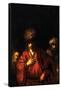 Haman in Disgrace-Rembrandt van Rijn-Framed Stretched Canvas