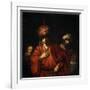 Haman Recognizes His Fate (David and Uria), 1665-Rembrandt van Rijn-Framed Giclee Print