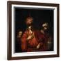 Haman Recognizes His Fate (David and Uria), 1665-Rembrandt van Rijn-Framed Giclee Print