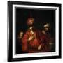 Haman Recognizes His Fate (David and Uria), 1665-Rembrandt van Rijn-Framed Giclee Print