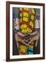 Hamar tribe, woman in traditional clothing, Hamar Village, South Omo, Ethiopia-Keren Su-Framed Photographic Print