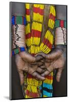 Hamar tribe, woman in traditional clothing, Hamar Village, South Omo, Ethiopia-Keren Su-Mounted Photographic Print