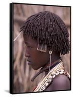 Hamar Tribegirl, Ethiopia-Gavriel Jecan-Framed Stretched Canvas