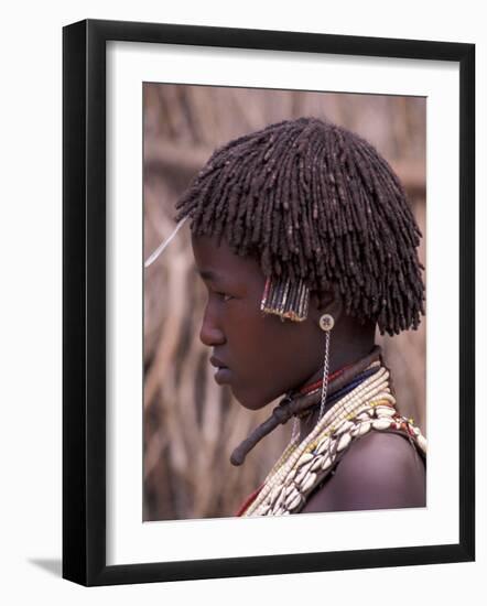 Hamar Tribegirl, Ethiopia-Gavriel Jecan-Framed Photographic Print