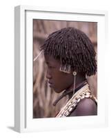 Hamar Tribegirl, Ethiopia-Gavriel Jecan-Framed Photographic Print