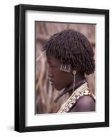 Hamar Tribegirl, Ethiopia-Gavriel Jecan-Framed Premium Photographic Print