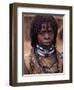 Hamar Woman in Village Square of Dimeka, Married Women Wear Two Heavy Steel Necklaces, Ethiopia-John Warburton-lee-Framed Photographic Print