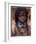 Hamar Woman in Village Square of Dimeka, Married Women Wear Two Heavy Steel Necklaces, Ethiopia-John Warburton-lee-Framed Photographic Print