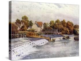 Hambledon Weir-Alfred Robert Quinton-Stretched Canvas