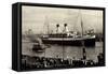 Hambuger Hafen, HSDG, Dampfschiff Monte Sarmiento-null-Framed Stretched Canvas