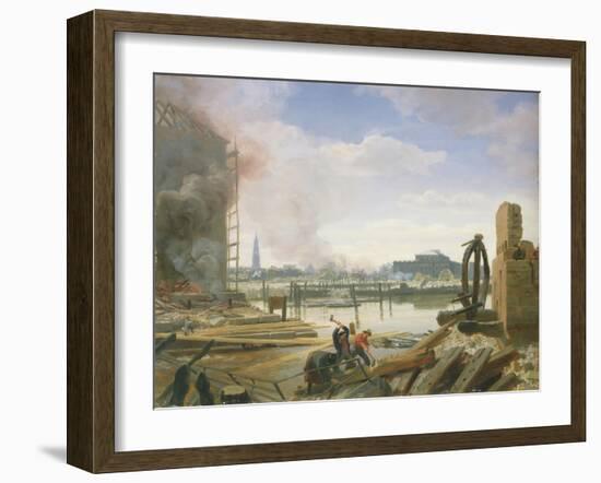 Hamburg after the Fire, 1842-Jacob Gensler-Framed Giclee Print