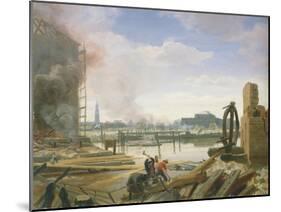 Hamburg after the Fire, 1842-Jacob Gensler-Mounted Giclee Print