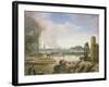 Hamburg after the Fire, 1842-Jacob Gensler-Framed Giclee Print