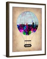 Hamburg Air Balloon-NaxArt-Framed Art Print