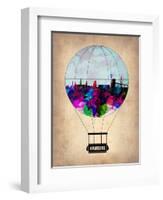 Hamburg Air Balloon-NaxArt-Framed Art Print