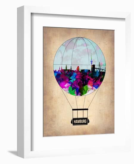 Hamburg Air Balloon-NaxArt-Framed Art Print