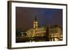 Hamburg, Alster Canal, City Hall, Dusk-Catharina Lux-Framed Photographic Print