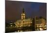 Hamburg, Alster Canal, City Hall, Dusk-Catharina Lux-Mounted Photographic Print