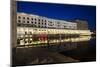 Hamburg Alsterarkaden at Night-IndustryAndTravel-Mounted Photographic Print