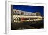 Hamburg Alsterarkaden at Night-IndustryAndTravel-Framed Photographic Print