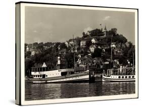 Hamburg Altona Blankenese, Salondampfer Burchard-null-Stretched Canvas