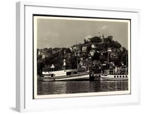 Hamburg Altona Blankenese, Salondampfer Burchard-null-Framed Giclee Print