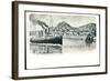 Hamburg Altona Blankenese, Süllberg, Dampfer Deutschland-null-Framed Giclee Print