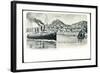 Hamburg Altona Blankenese, Süllberg, Dampfer Deutschland-null-Framed Giclee Print