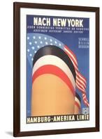 Hamburg America Line, Ship Funnel-Found Image Press-Framed Giclee Print