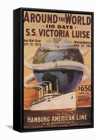 Hamburg American Line, Magazine Plate, USA, 1912-null-Framed Stretched Canvas