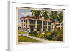 Hamburg American Line Office at Cristobal, Canal Zone, C1920S-null-Framed Giclee Print