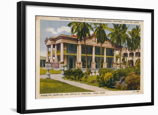 Hamburg American Line Office at Cristobal, Canal Zone, C1920S-null-Framed Giclee Print