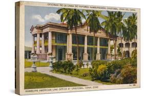 Hamburg American Line Office at Cristobal, Canal Zone, C1920S-null-Stretched Canvas