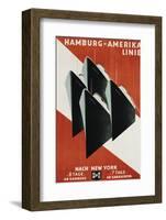 Hamburg-Amerika Linie Poster-Henning Koeke-Framed Photographic Print