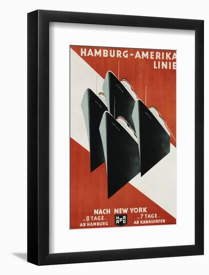 Hamburg-Amerika Linie Poster-Henning Koeke-Framed Photographic Print