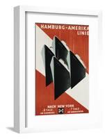 Hamburg-Amerika Linie Poster-Henning Koeke-Framed Photographic Print